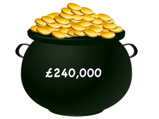 pot of gold £240K
